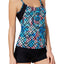GO by Gossip Royal/Multi 'Light the Way' Layered Tankini Top