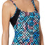 GO by Gossip Royal/Multi 'Light the Way' Layered Tankini Top