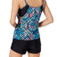 GO by Gossip Royal/Multi 'Light the Way' Layered Tankini Top