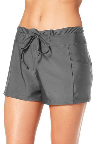 GO by Gossip Solid Grey Swim Short