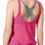 GO by Gossip Sporty Splice Layered Tankini Top in Pink/Sapphire