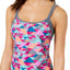 GO by Gossip 'Triangle Tango' Geo Layered Look Tankini Top in Pink