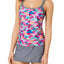 GO by Gossip 'Triangle Tango' Geo Layered Look Tankini Top in Pink