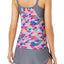 GO by Gossip 'Triangle Tango' Geo Layered Look Tankini Top in Pink