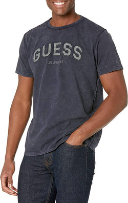 GUESS Men's College Crewneck Short Sleeve Tee thumbnail 1