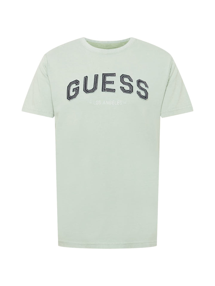 GUESS Mens Eco College Logo Graphic Quartz Stone