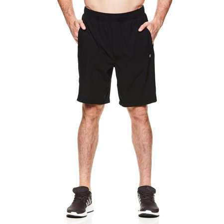 Gaiam Men's Posture Woven Shorts Black Vibrant Polished Nickel