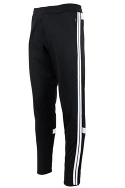 Galaxy Black Slim Fit Striped Joggers thumbnail 1