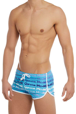 Garcon Model Blue Graffiti Swim Short thumbnail 2