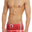 Garcon Model Red Graffiti Swim Short