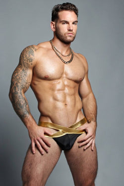 Gian Gianni Black Crossover Swim Brief thumbnail 3