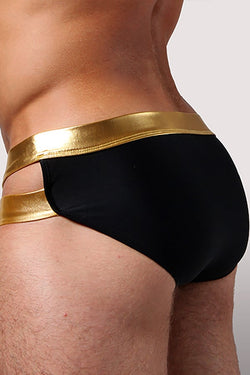 Gian Gianni Black Crossover Swim Brief thumbnail 2