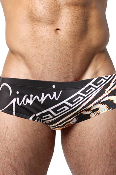 Gian Gianni Black Exotic Swim Brief