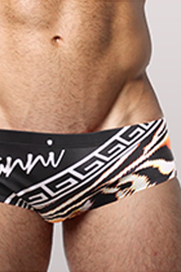 Gian Gianni Black Exotic Swim Brief