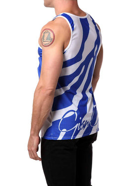 Gian Gianni Blue Safari Tank Top thumbnail 2