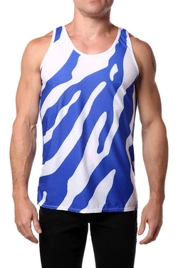 Gian Gianni Blue Safari Tank Top thumbnail 1