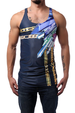 Gian Gianni Crystals In Chain Tank Top thumbnail 1
