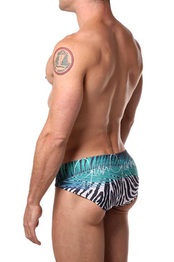 Gian Gianni Zebra Palm Swim Brief thumbnail 2