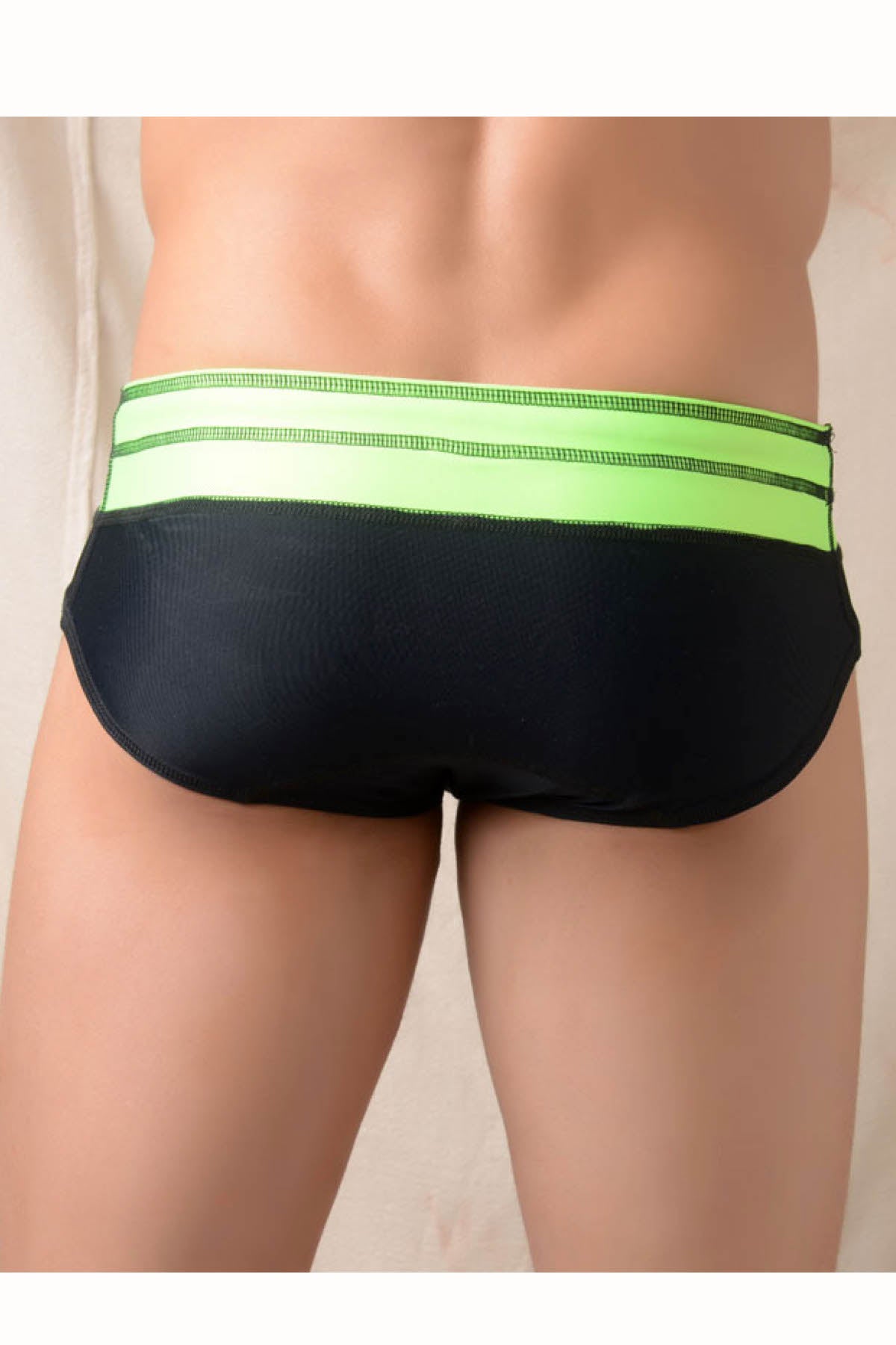 Gigo Black & Green Bi-Colour Swim Boxer