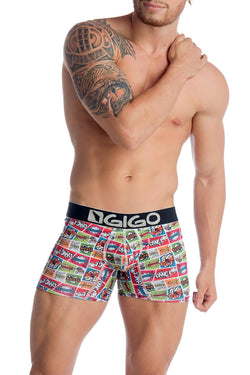 Gigo Cartoon Print Long Boxer Brief thumbnail 1