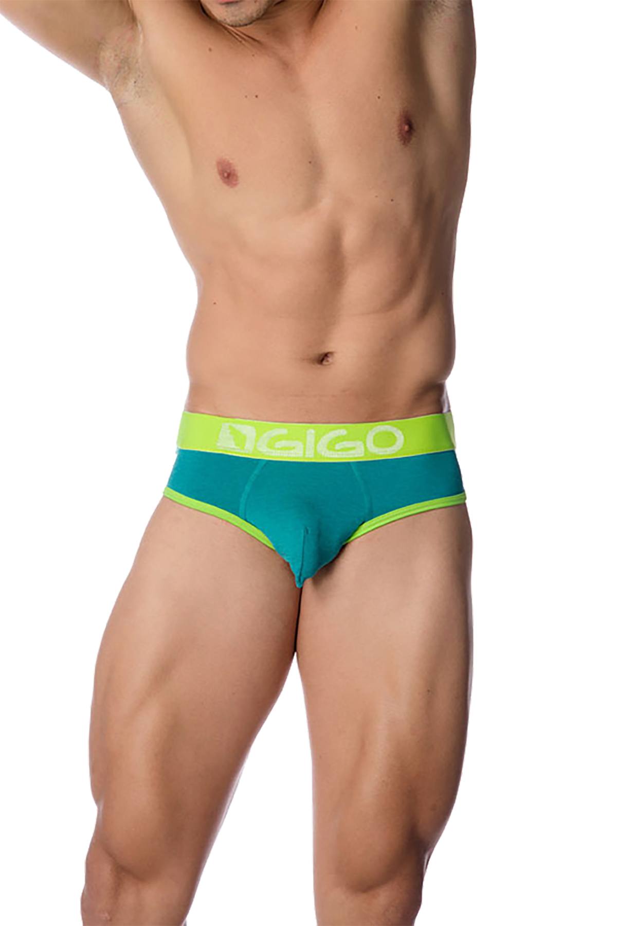 Gigo Green Rough Thong-Brief
