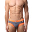Gigo Grey & Orange Sport Swim Brief