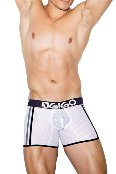 Gigo White Fresh Long Boxer Brief