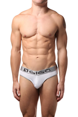 Gigo White Sheen Jock-Brief thumbnail 1