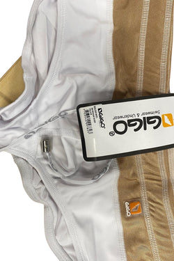 Gigo White and Tan Bicolour Swim Trunk thumbnail 1