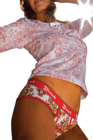 Ginch Gonch Red/White Tire Rider Boybrief