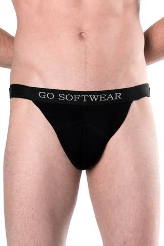 Go Softwear Black Front-Padded Sculpt Jock