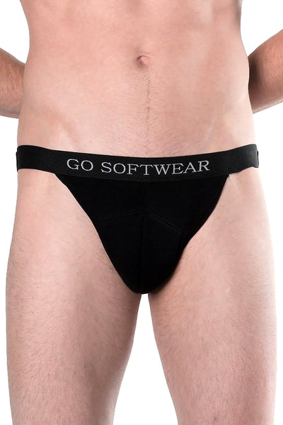 Go Softwear Black Front-Padded Sculpt Jock