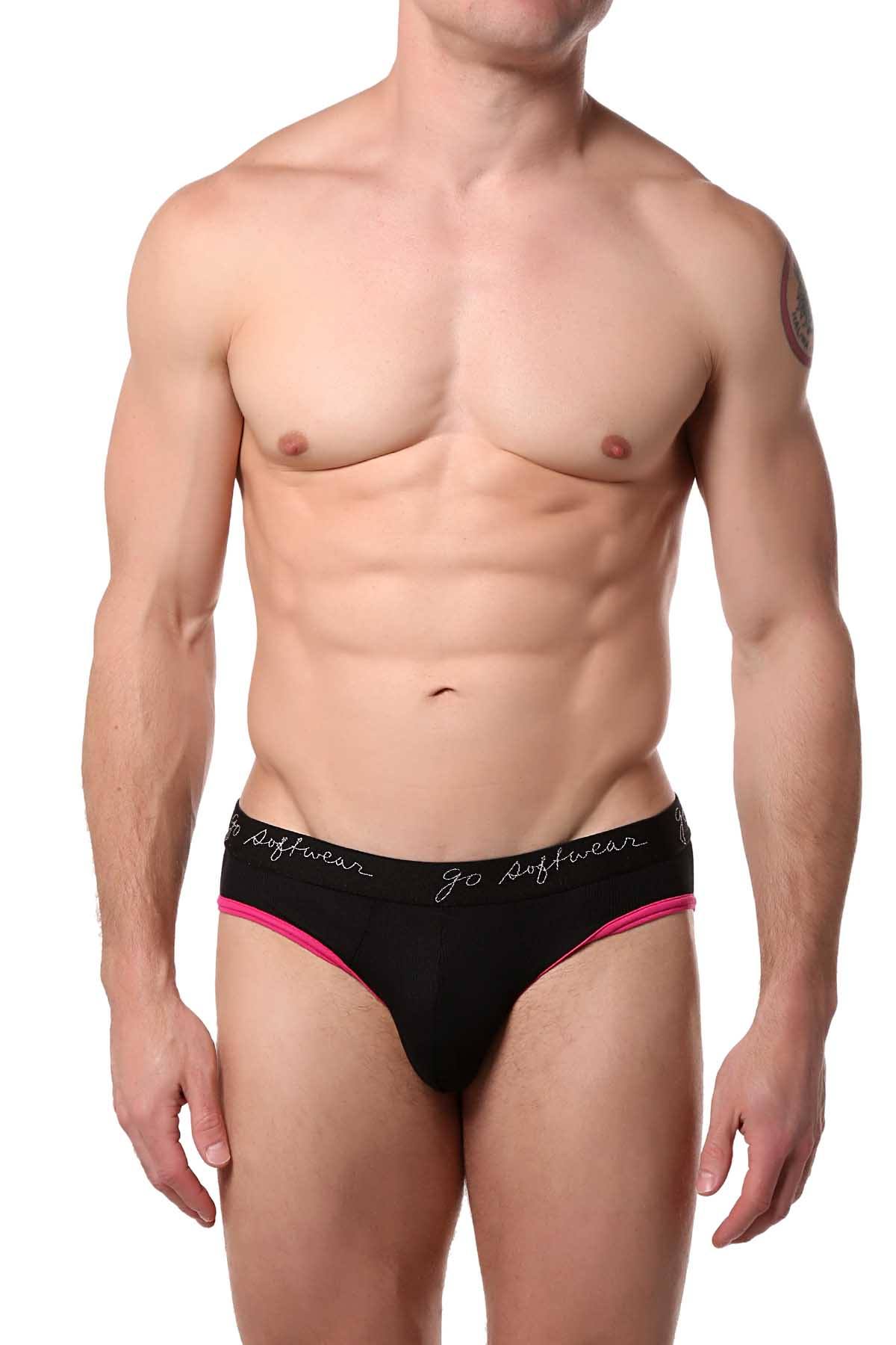 Go Softwear Black/Fuchsia POP Midnight Backless Brief