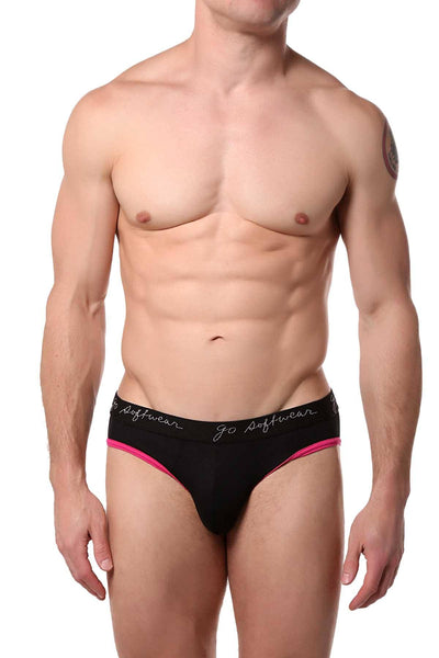 Go Softwear Black/Fuchsia POP Midnight Backless Brief