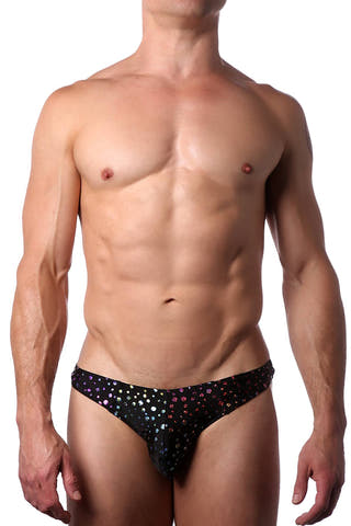 Go Softwear Black Hologram Swim Thong