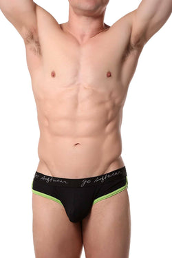 Go Softwear Black/Lime POP Midnight Athletic Brief thumbnail 2