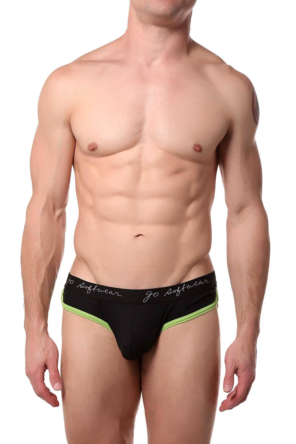 Go Softwear Black/Lime POP Midnight Athletic Brief