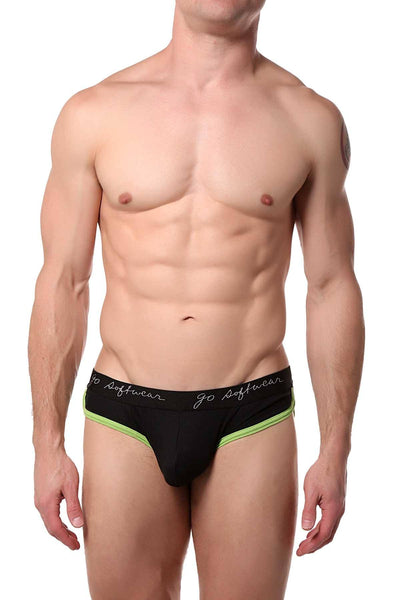 Go Softwear Black/Lime POP Midnight Athletic Brief