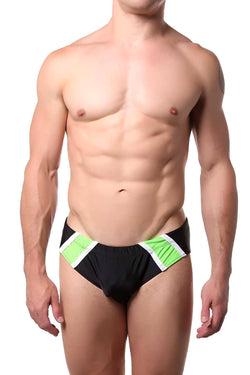 Go Softwear Black/Lime Tropix Swim Bikini Brief thumbnail 1