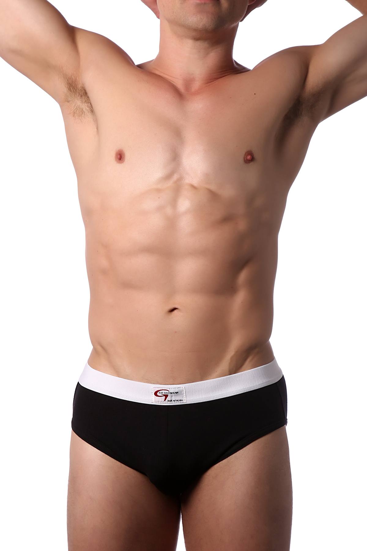 Go Softwear Black Original Padded-Butt Brief