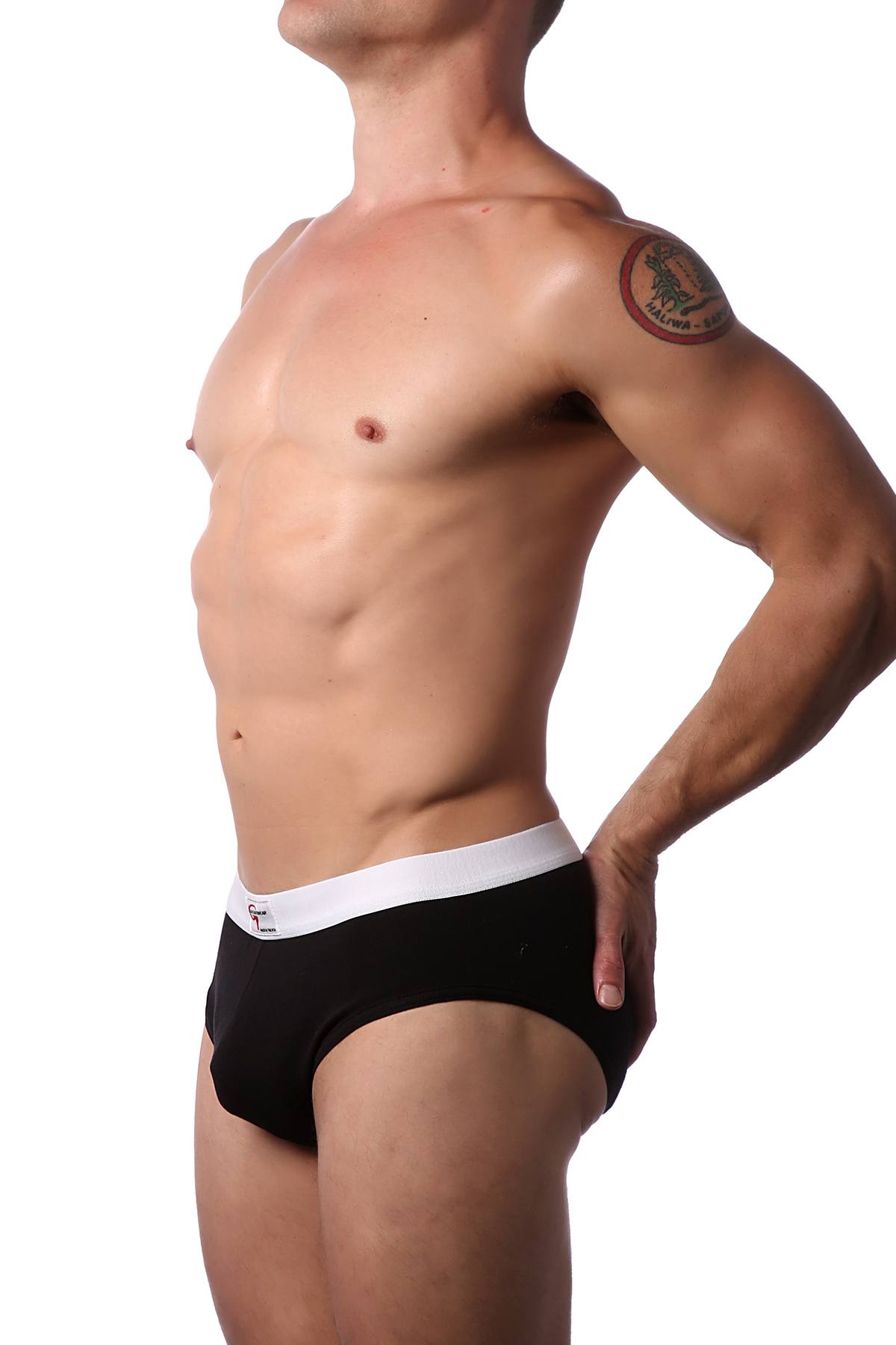 Go Softwear Black Original Padded-Butt Brief