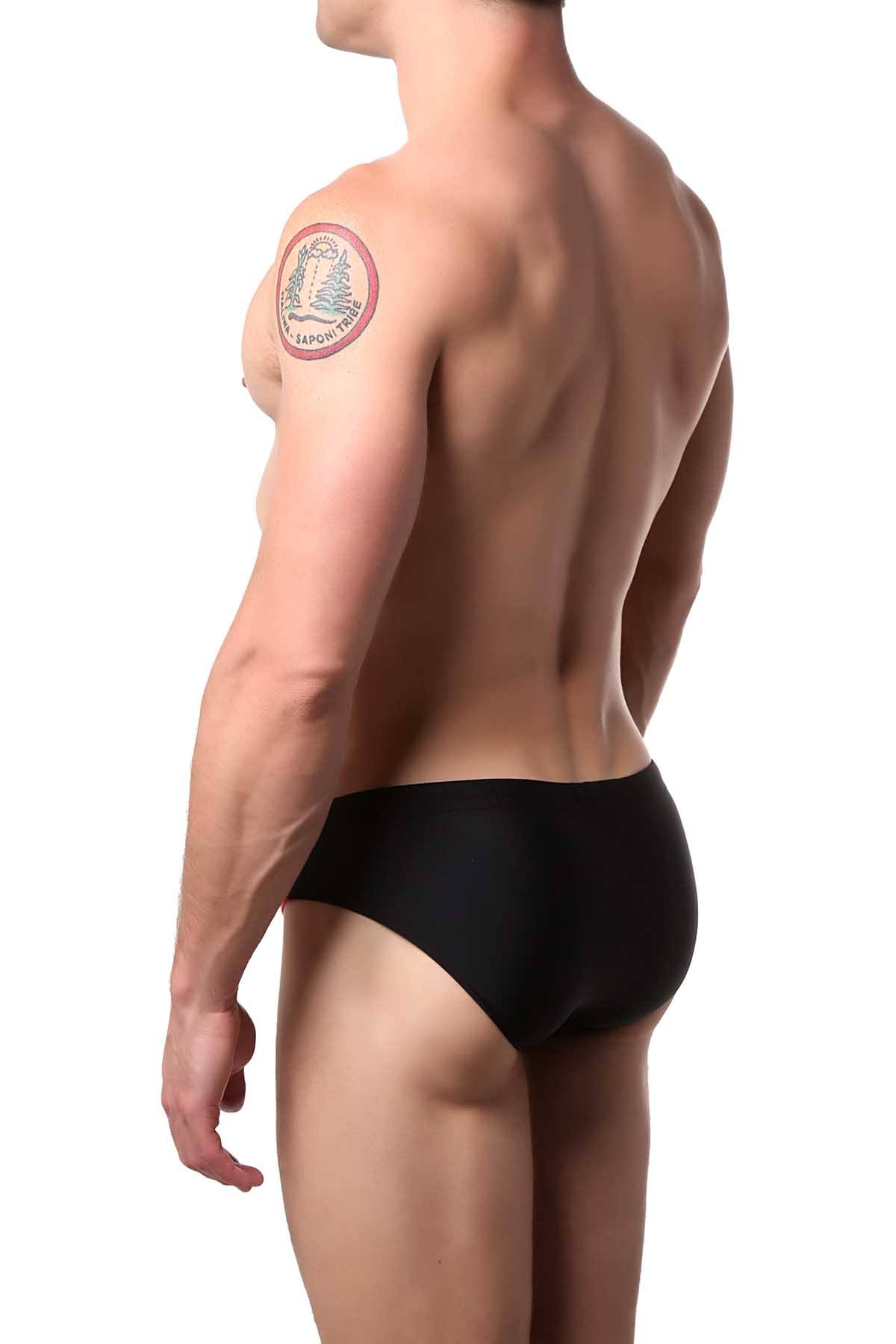 Go Softwear Black/Pink Tropix Swim Bikini Brief