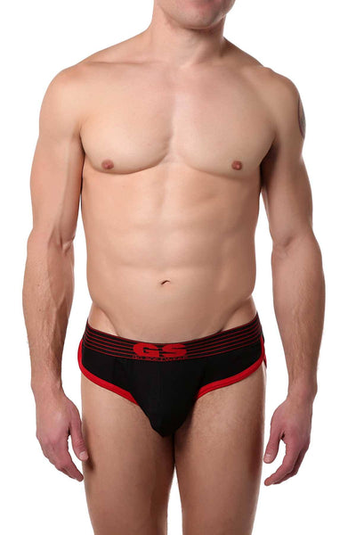 Go Softwear Black/Red Pop-Noir Sporty Brief