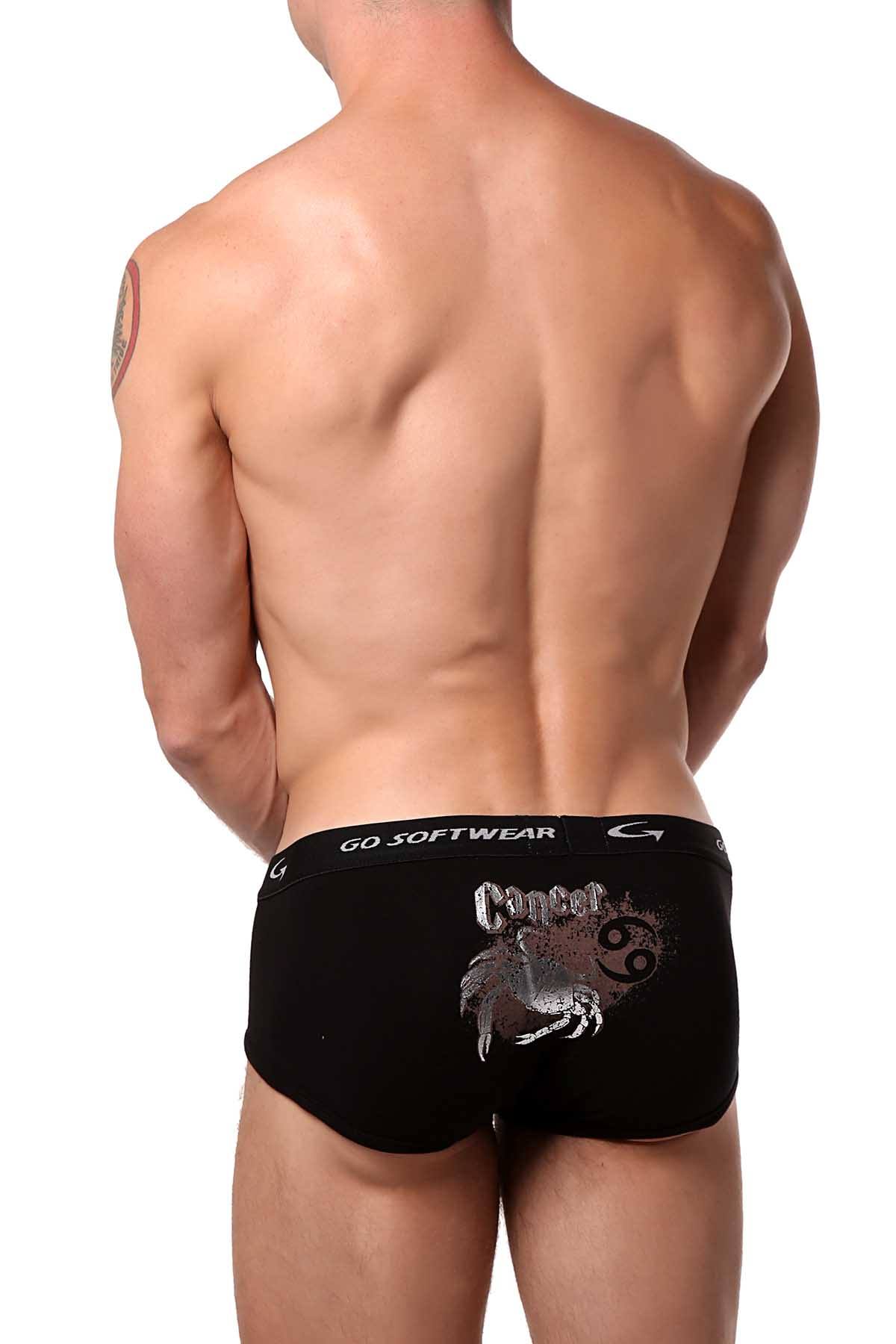 Go Softwear Black/Silver Cancer Boy Brief