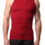 Go Softwear Cardinal-Red Rib Tank Top