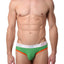 Go Softwear Green/Orange Pop-Color Cut-Out Jock-Brief
