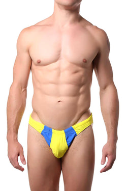 Go Softwear Lemon/Royal Tropical Swim Bikini Brief thumbnail 1