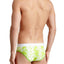 Go Softwear Lime Hibiscus-Print Low-Rise Brief