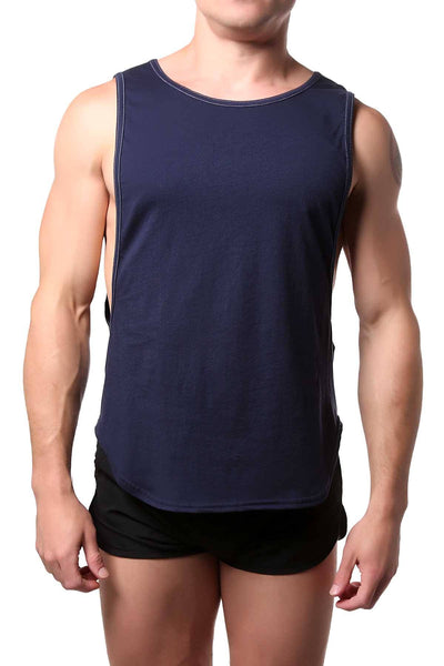 Go Softwear Navy-Blue Air Muscle Tee