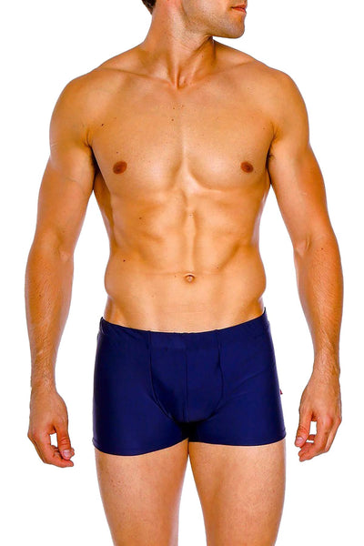 Go Softwear Navy Otto Enhancement Pouch Square Cut Swim Brief